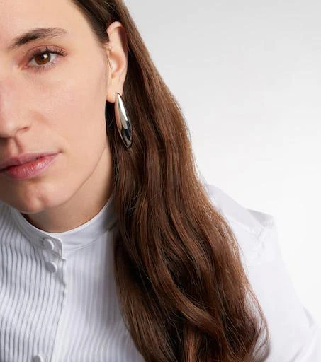 Jennifer Fisher Puffy Dagger Small 10kt rhodium-plated earrings 3