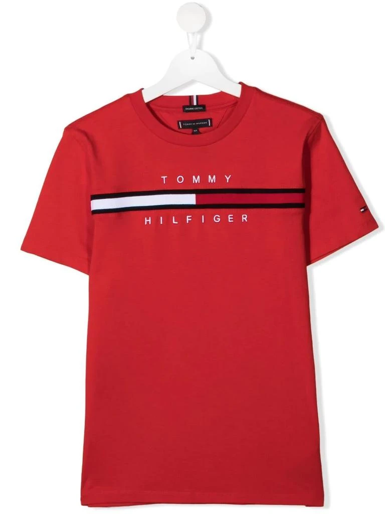 Tommy Hilfiger Junior TEEN logo print T-shirt - kids -  -  - Red 1