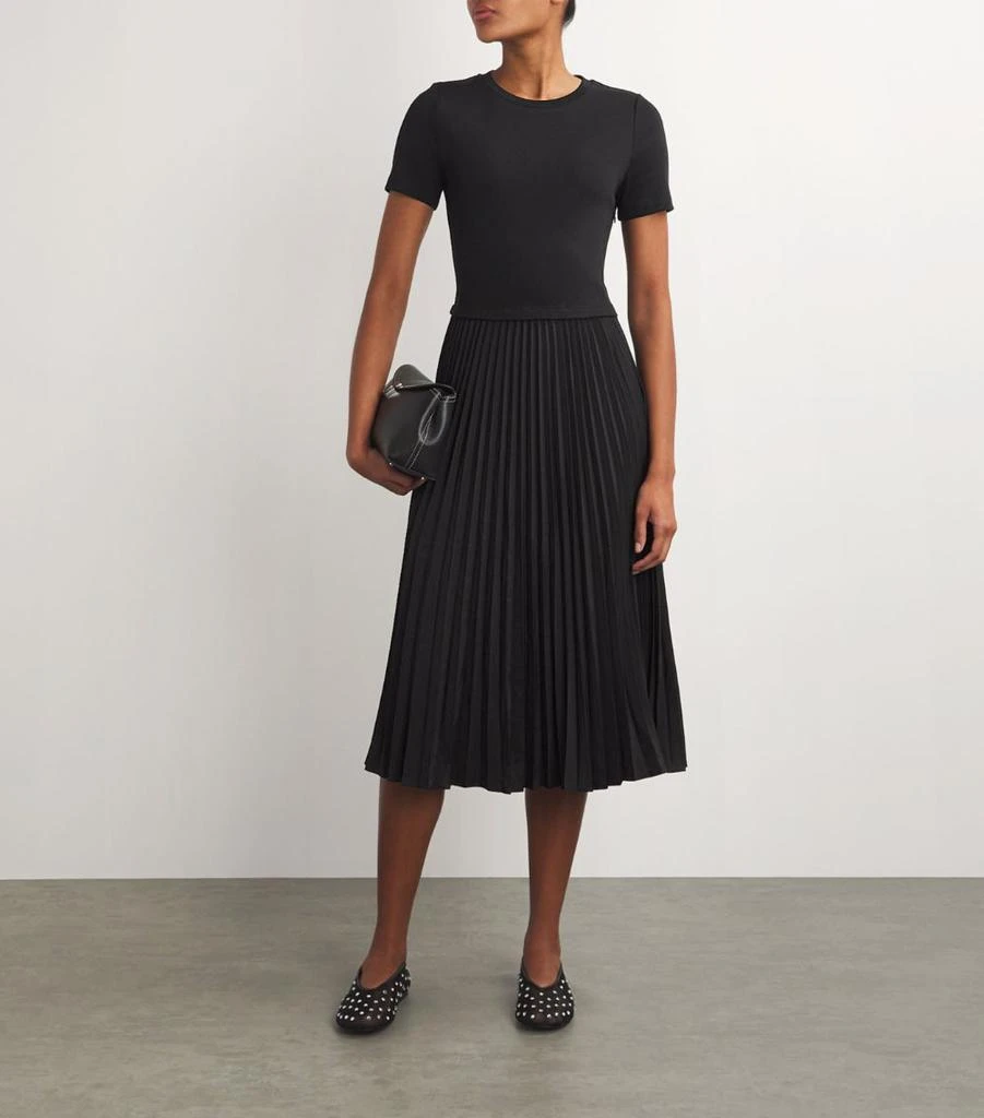 Claudie Pierlot Cotton-Blend Pleated Dress 2