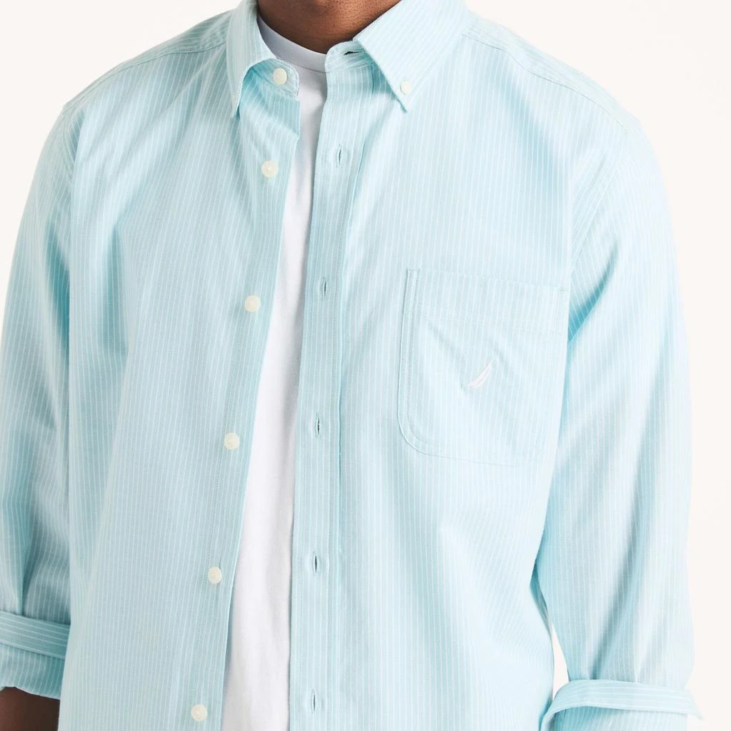 Nautica Mens Striped Oxford Shirt 5