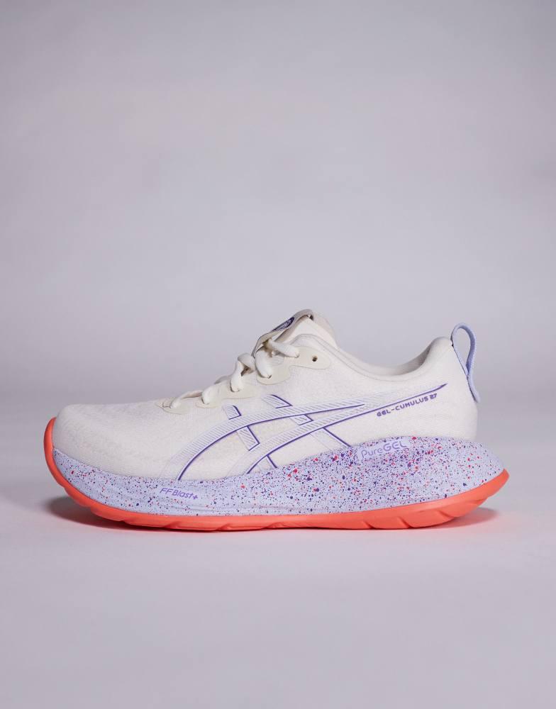 Asics Asics Gel-Cumulus 27 Tokyo running trainers in off white and