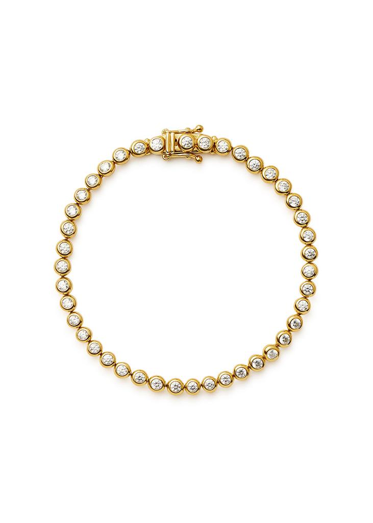 Missoma Round Tennis 18kt gold vermeil bracelet