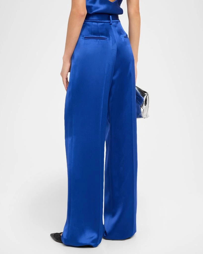 Gabriela Hearst Norman Belted Silk Wide-Leg Pants 3