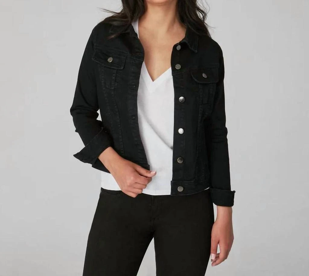 Lola Hats Classic Stretch Black Denim Jacket 1