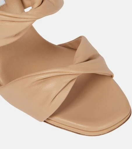 Aquazzura Twist 95 leather sandals 6