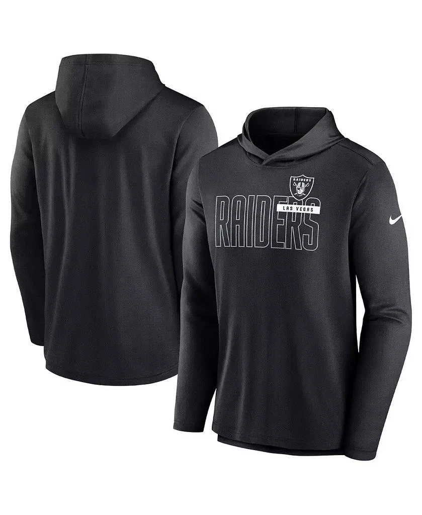 NIKE Men's Black Las Vegas Raiders Performance Team Pullover Hoodie 1