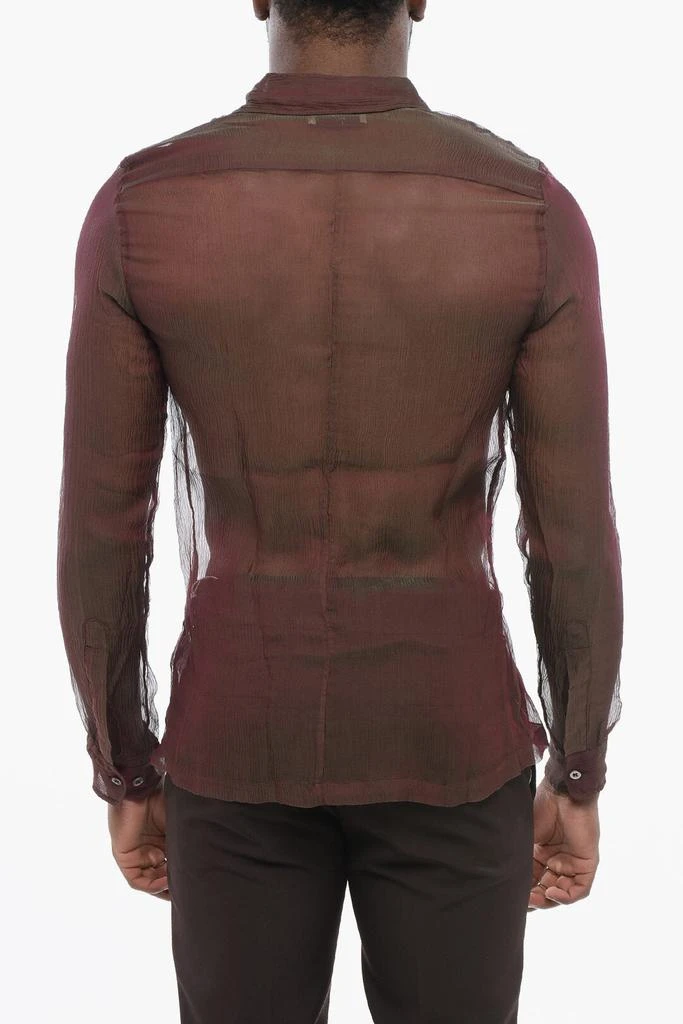 Dries Van Noten Dries Van Noten Iridescent CONGREVE Silk Chiffon Shirt 2