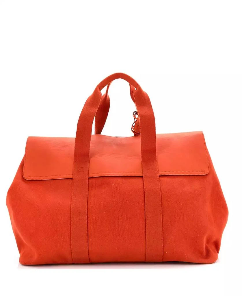 Pre-Owned HERMÉS GM Valparaiso Bag Toile and Leather 4