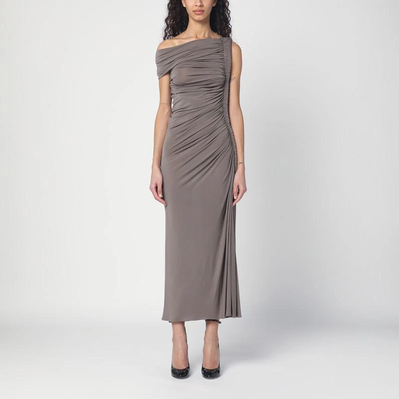 grey taupe dress Giavana Dark Taupe Maxi Dress
