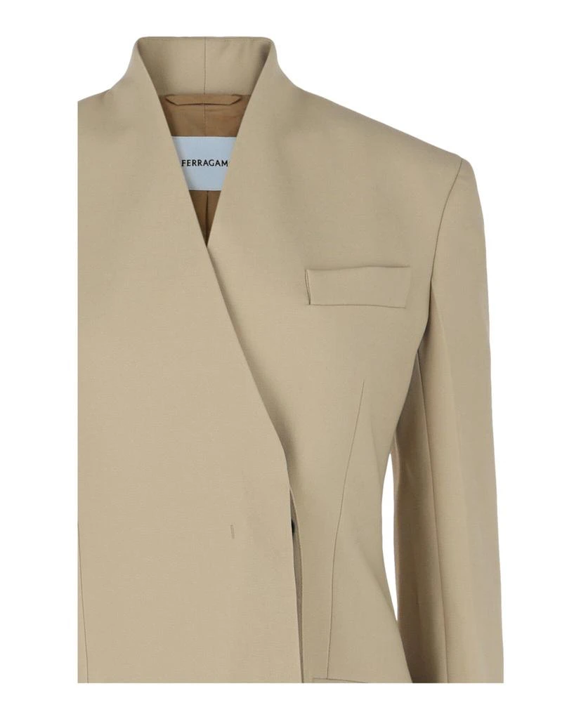 Salvatore Ferragamo Single-Breasted Virgin Wool Blazer 3