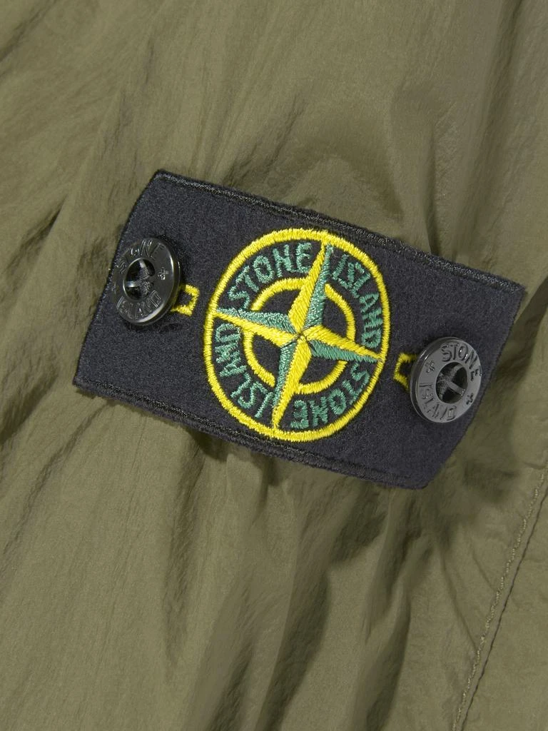 Stone Island Junior Stone Island Boys Wind and Water Resistant Jacket in Green 3