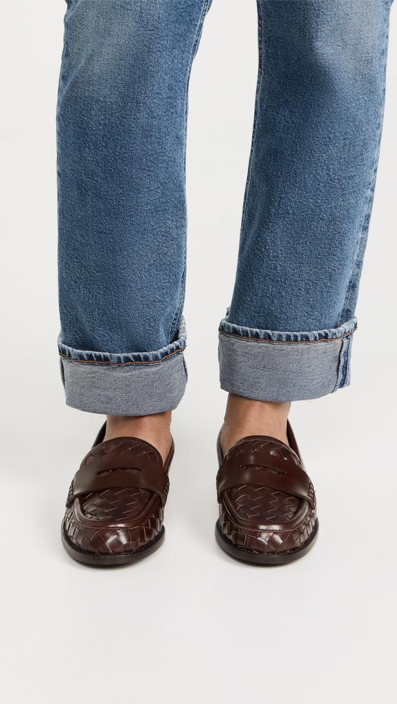 Loeffler Randall Rachel Woven Leather Loafers