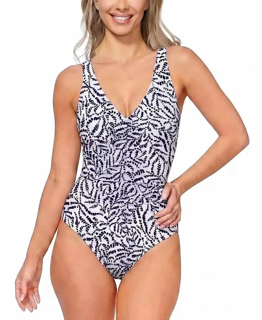 Island Escape Women's Coral Cove Underwire One-Piece Swimsuit, Macy's Exclusive