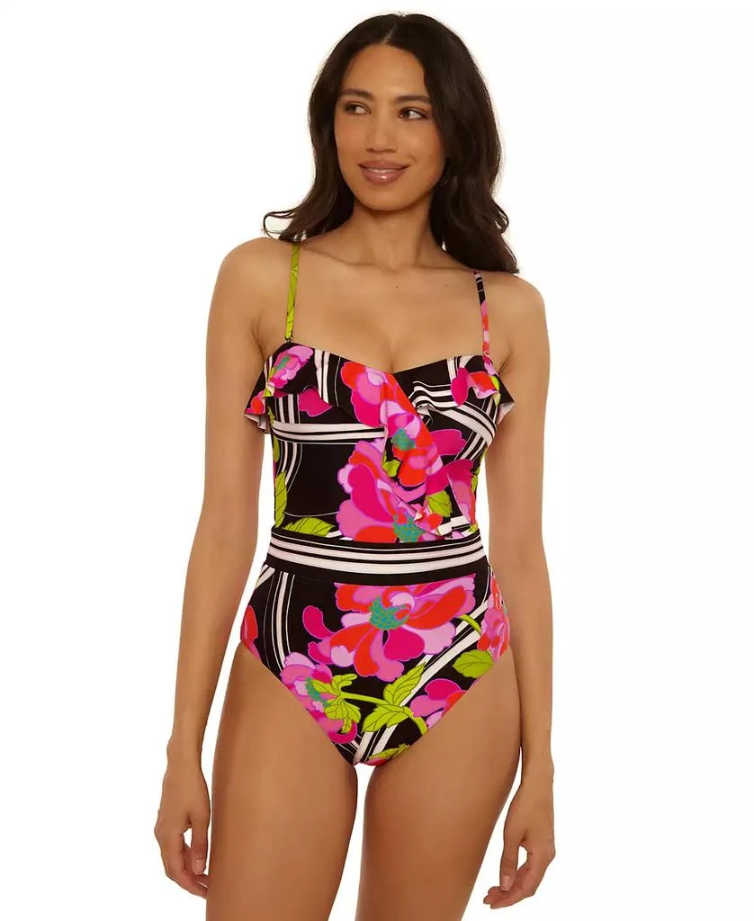 Trina Turk Women's Bougainvillea Ruffle Detail One-Piece Swimsuit 2