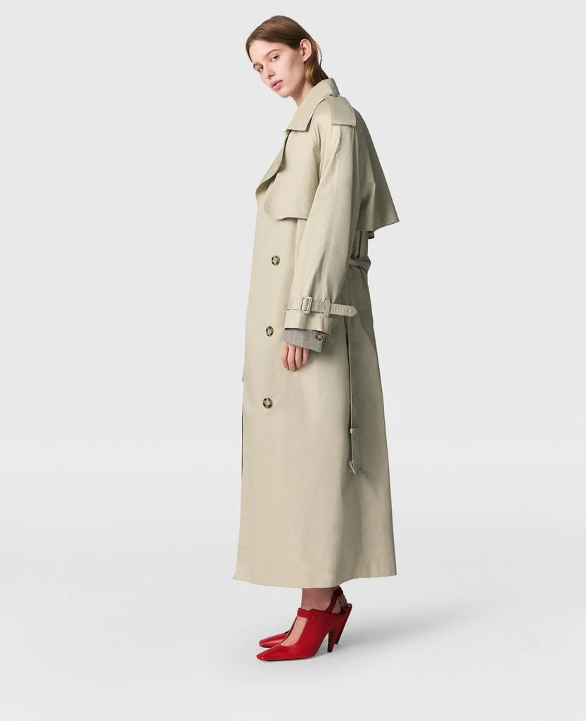 Stella McCartney Stella McCartney - Oversized Belted Trench Coat, Woman, Sand, Size: 36 1