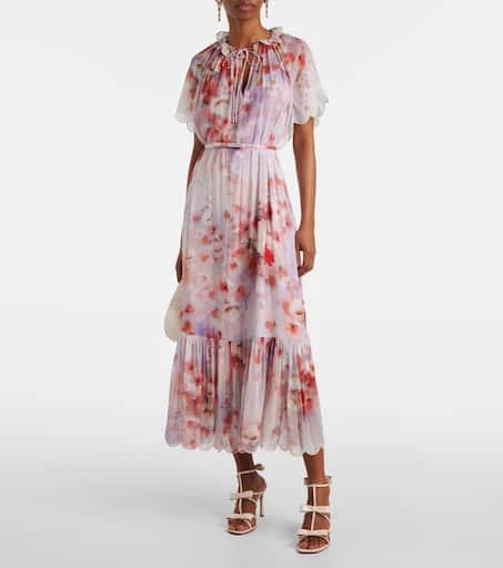 Zimmermann Crush floral belted midi dress 2