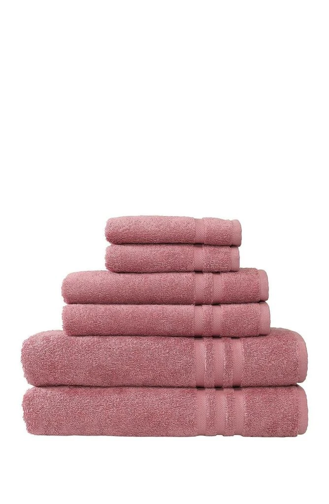 Linum Home Textiles Denzi 6-Piece Towel Set - Tea Rose 1