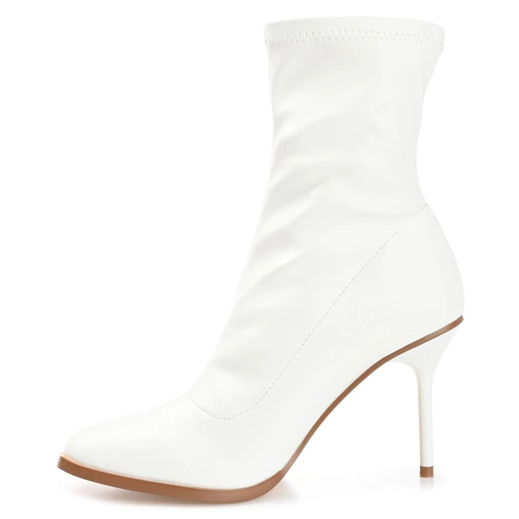 JOURNEE Womens Gizzel Almond Toe Stiletto High Ankle Booties 2