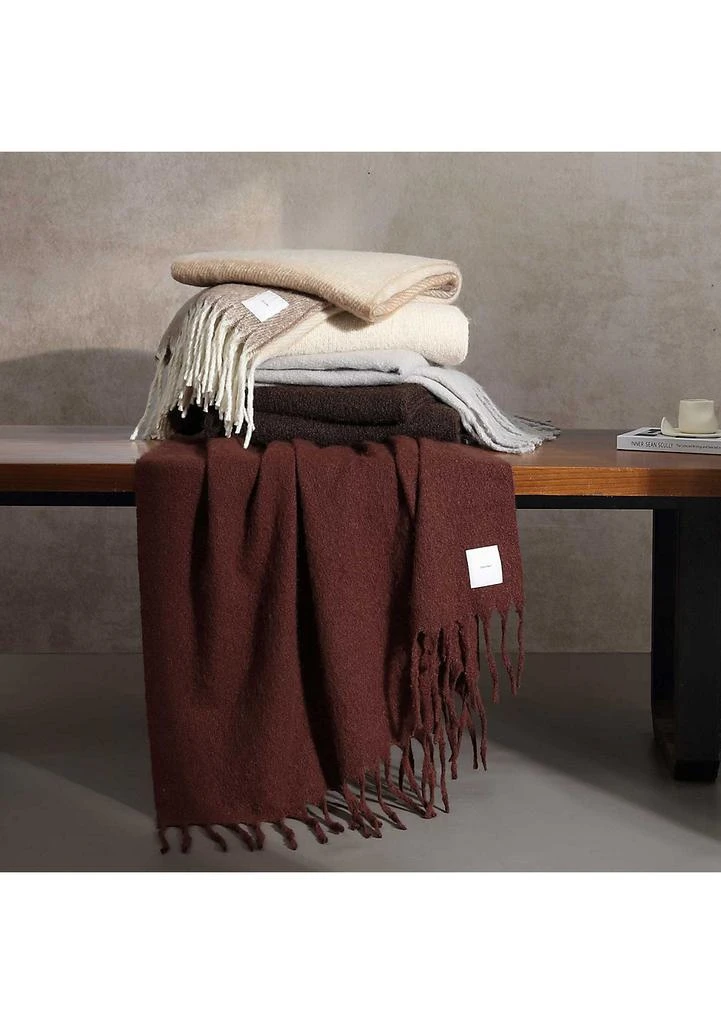 Calvin Klein Mohair Solid Microfiber Throw 2