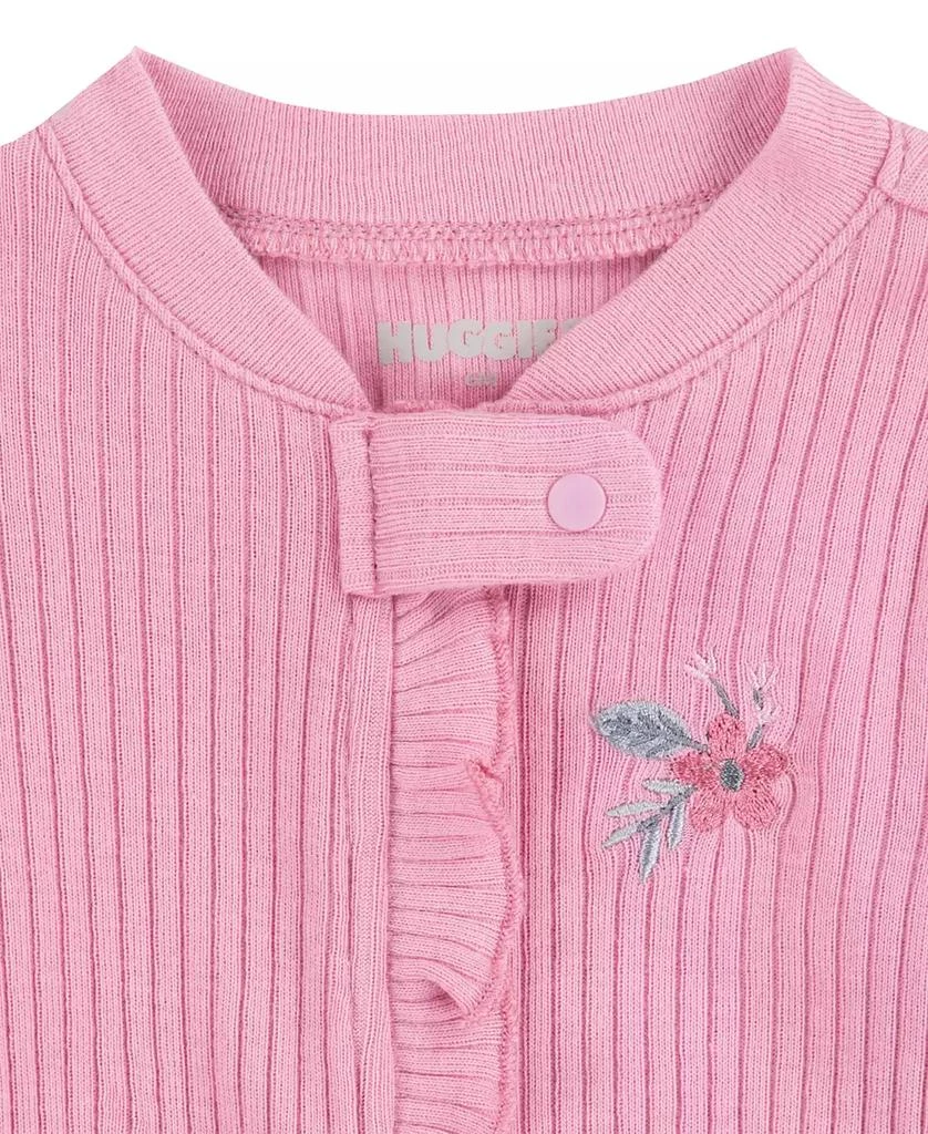 Huggies Baby Girls Organic Rib Coverall 5