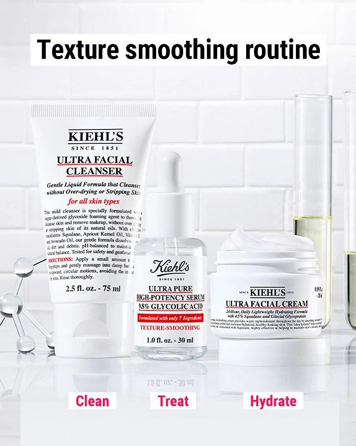 Kiehl's Ultra Pure High-Potency Serum 9.8% Glycolic Acid 1 oz. 7