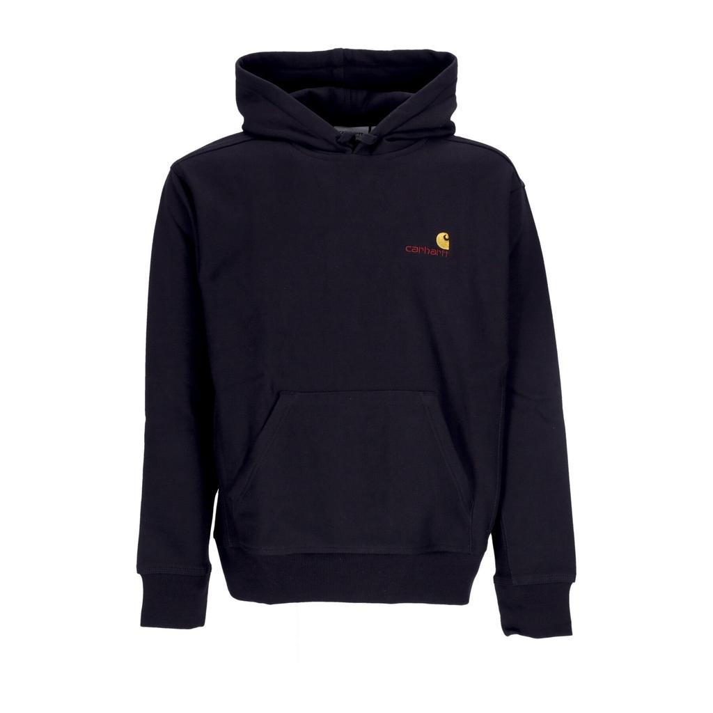 Carhartt Wip Men's Hooded Sweatshirt American Script Black