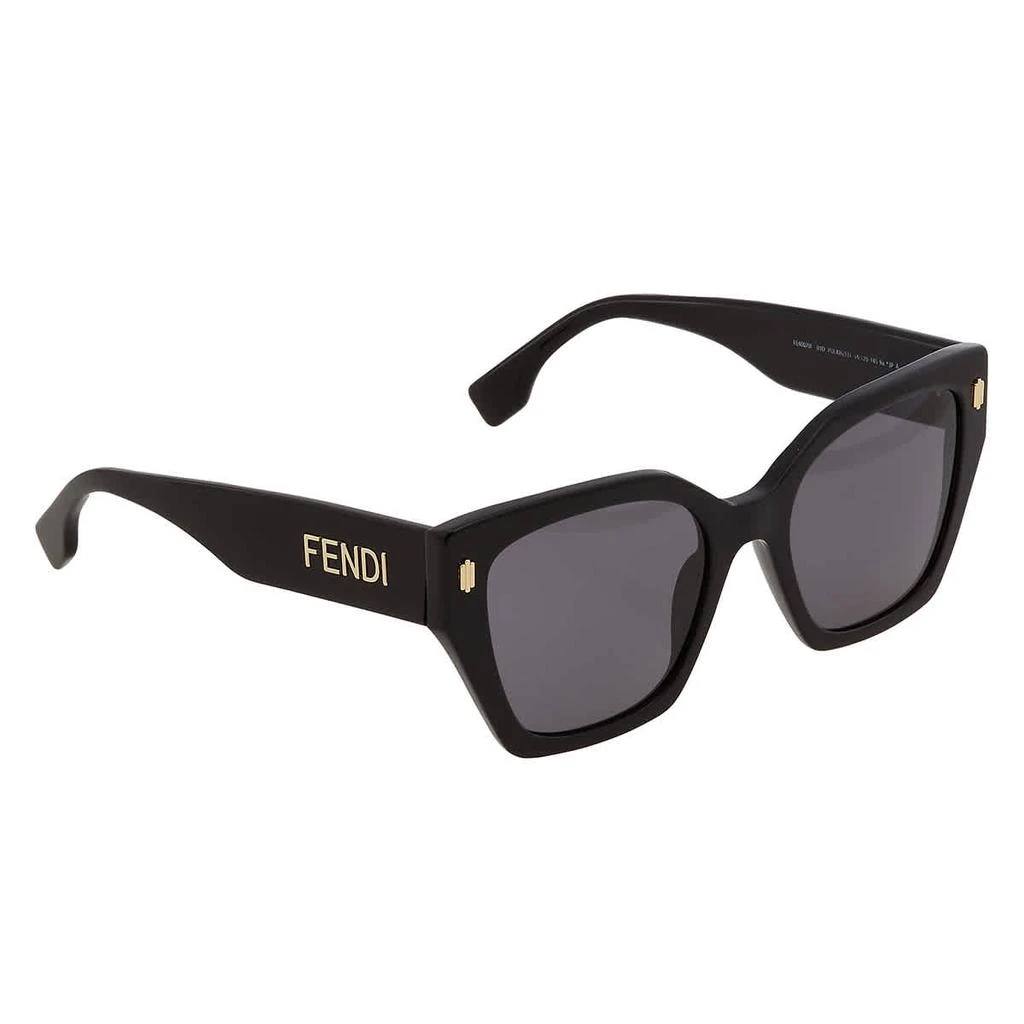 Fendi Polarized Smoke Cat Eye Ladies Sunglasses FE40070I 01D 54 3