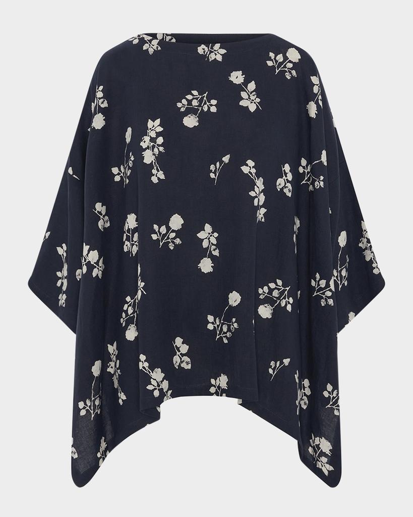 Eskandar DPS Scoop-Neck 3/4-Sleeve Top (Mid Plus Length)