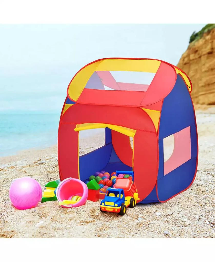 Costway Portable Kid Baby Play House Indoor Outdoor Toy Tent Game Playhut With 100 Balls 7