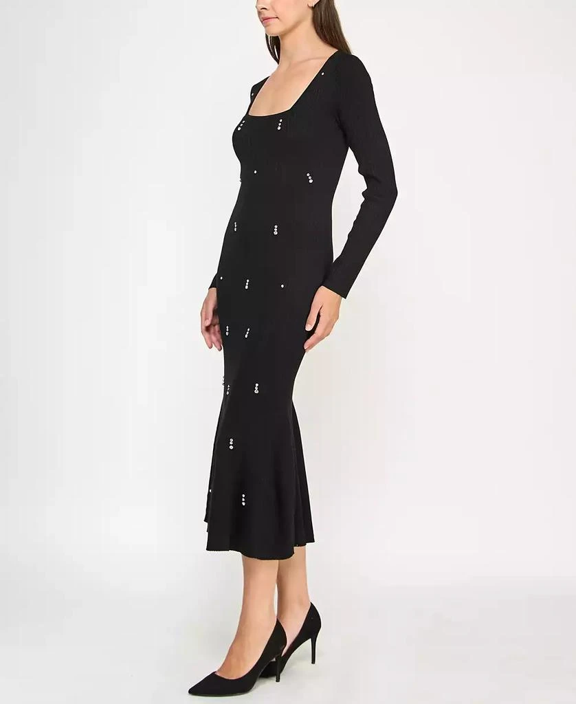 Rosie Harlow Juniors' Square Neck Midi Dress - Black - Size XXS Rosie Harlow Juniors' Square Neck Midi Dress - Black - Size XXS