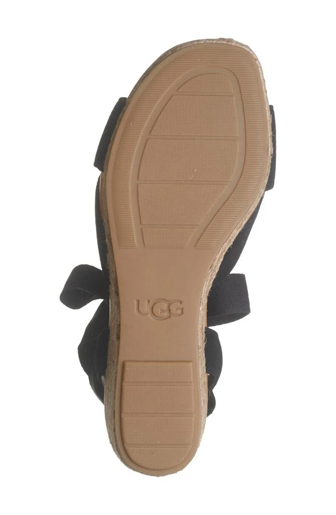 UGG Taia Ankle Tie Wedge Sandal 6