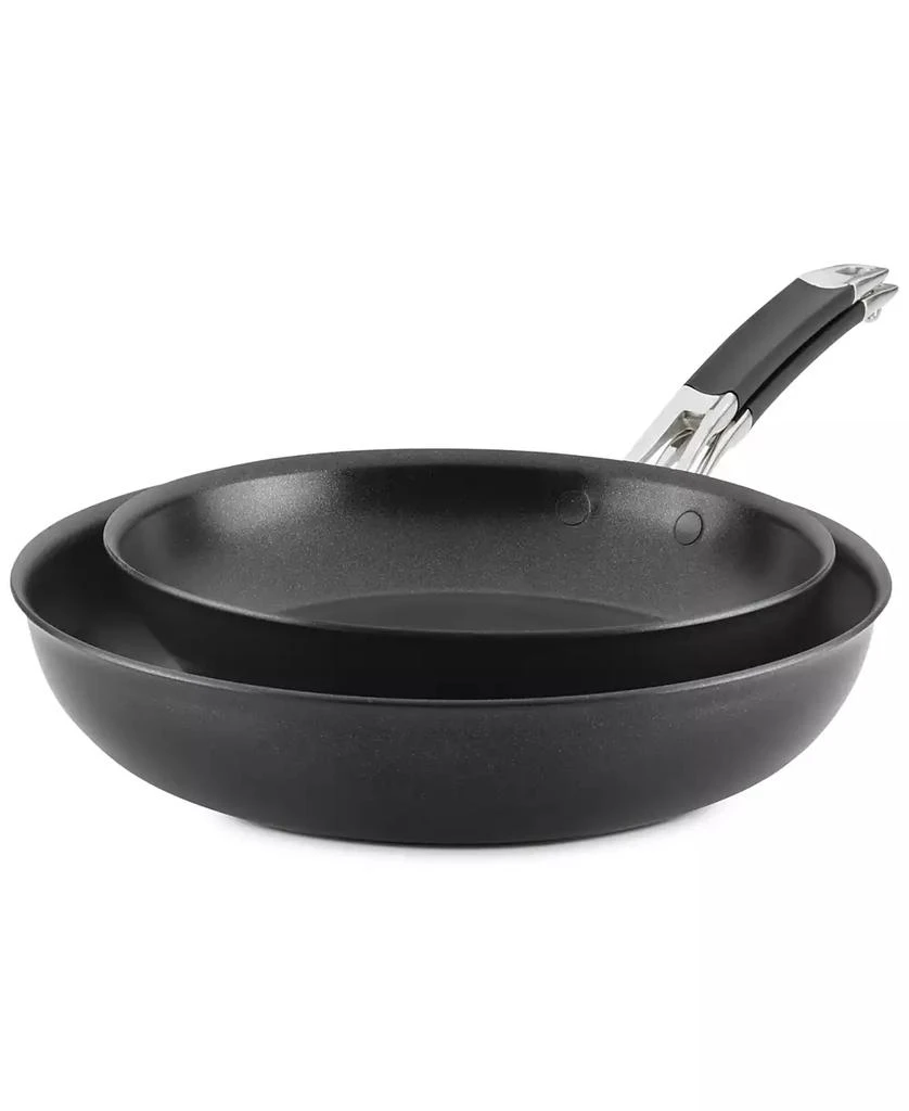 Anolon SmartStack 10" & 12" Hard-Anodized Nesting Skillet Set 2
