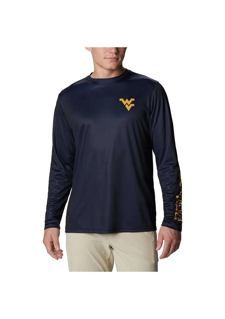 Columbia NCAA West Virginia Mountaineers Terminal Shot Omni-Shade Omni-Wick Long Sleeve T-Shirt