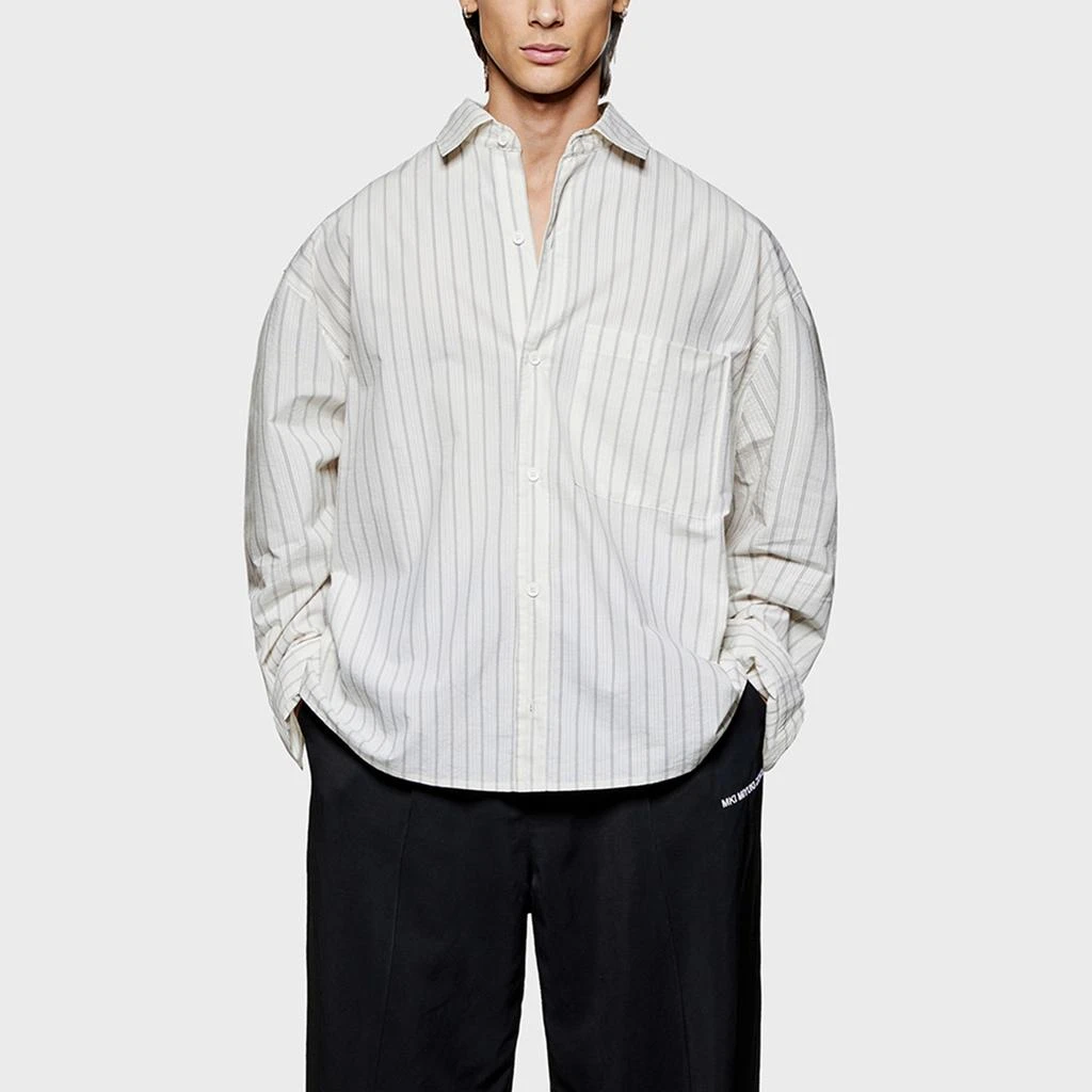 MKI Miyuki Zoku MIYUKI ZOKU Box Cottton-Seersucker Dress Shirt 3