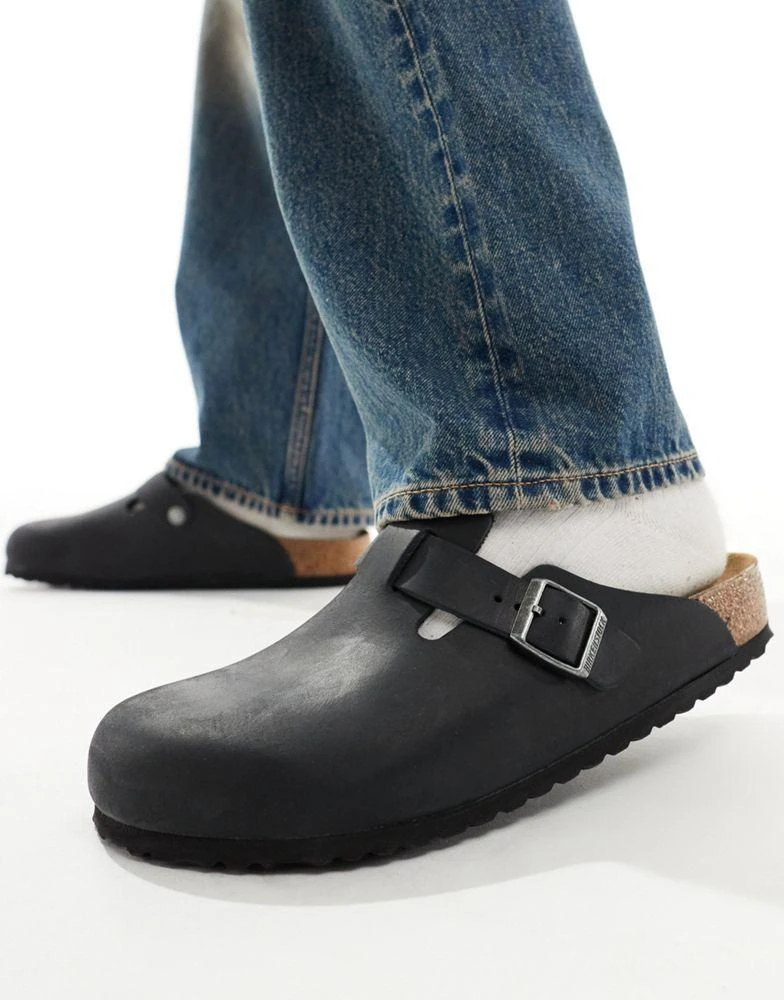 Birkenstock Birkenstock Boston clogs in black oiled leather