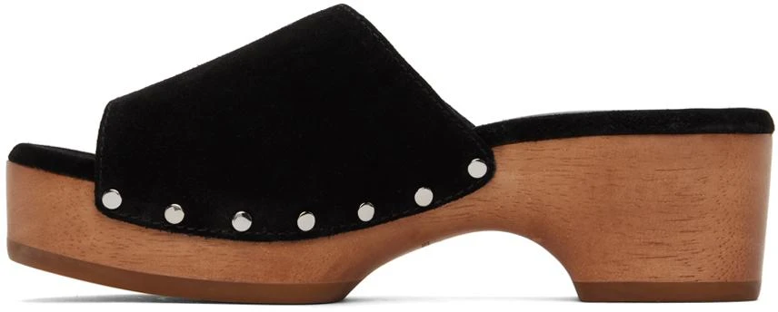 Rag & Bone Black Mara Clog Slides 3