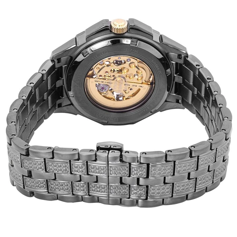 Bulova Octava Automatic Crystal Gold Skeleton Dial Men's Watch 98A293 3