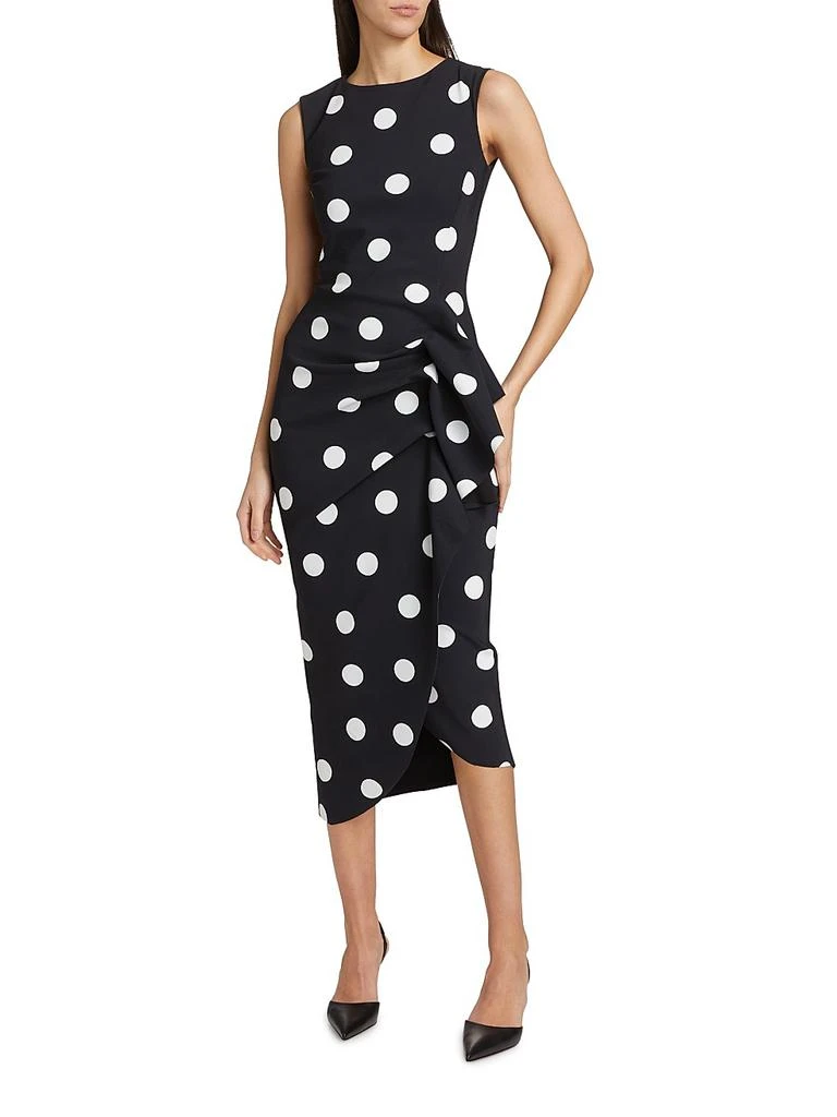 Chiara Boni Wang Polka Dot Cocktail Dress 2