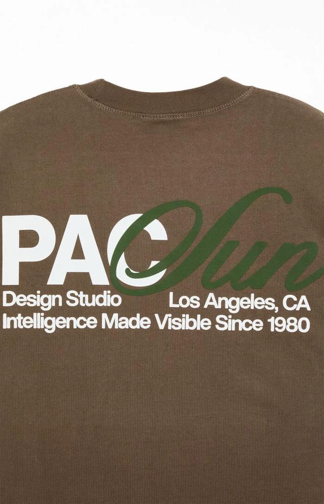 PacSun Brown Design Studio T-Shirt 4