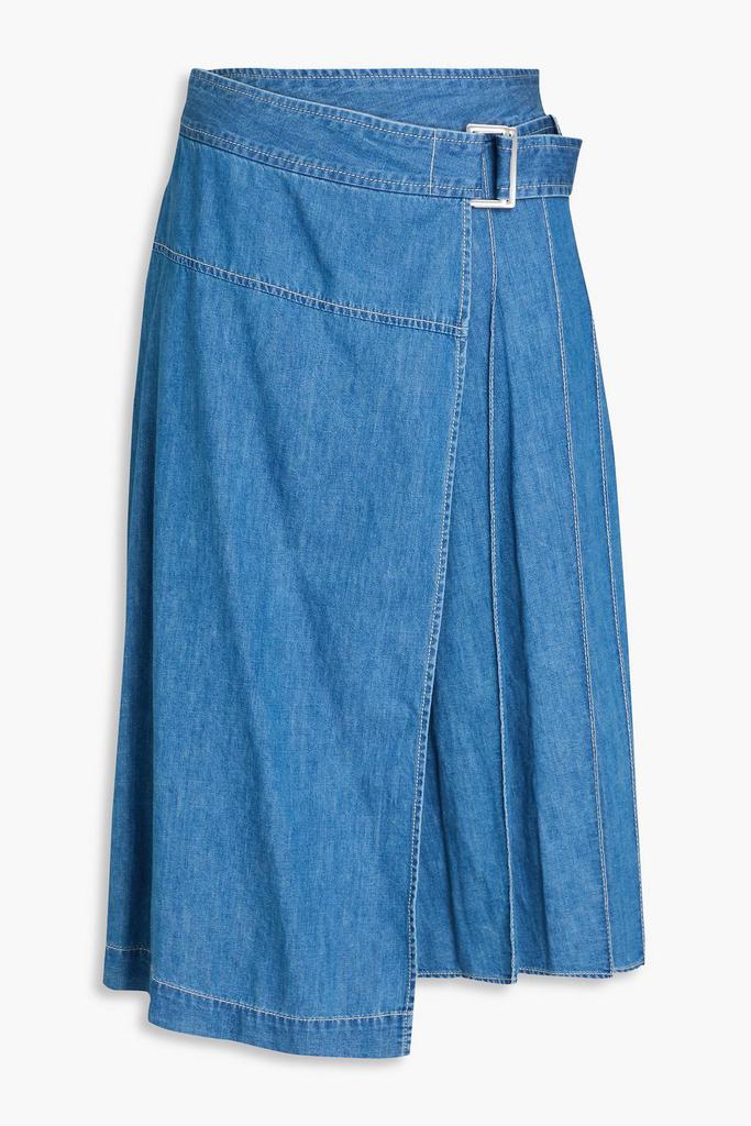 3.1 Phillip Lim Cotton-chambray wrap skirt