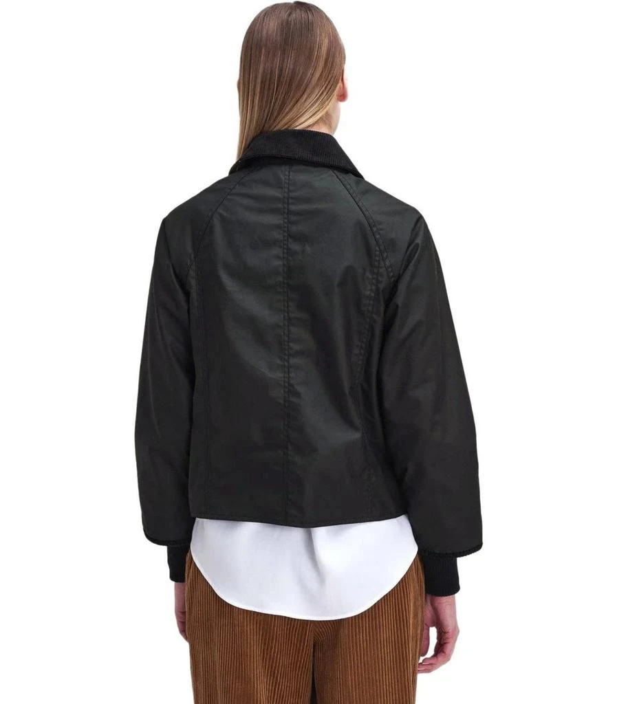 Barbour Barbour Beadnell Wax Black Cropped Jacket 3