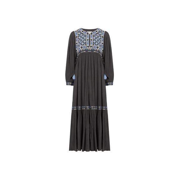 Louise Misha Embroidered maxi dress