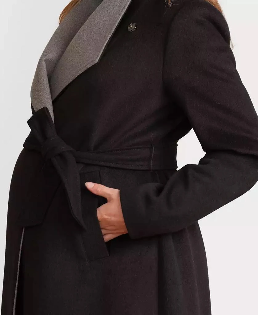 Seraphine Women's Wool Blend Wrap Maternity Coat 3
