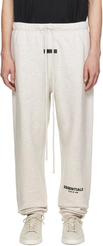 Fear of God ESSENTIALS Off-White Drawstring Lounge Pants 1