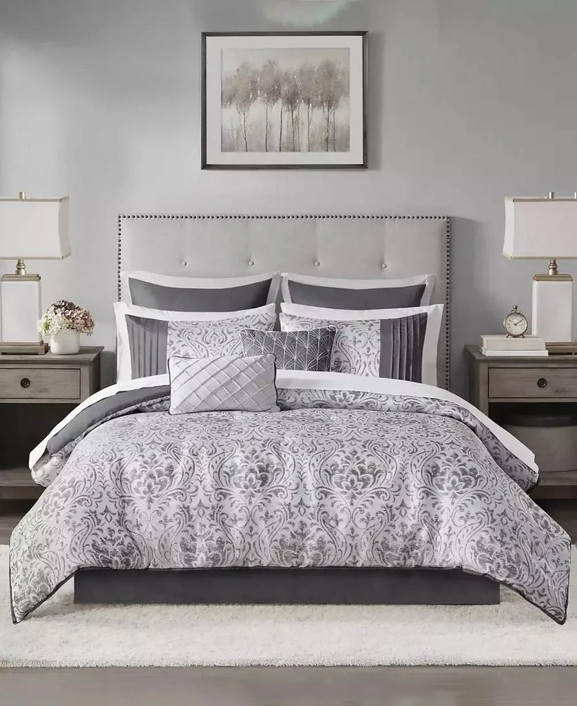 Madison Park Emilia Jacquard 12-Pc. Comforter Set, California 21