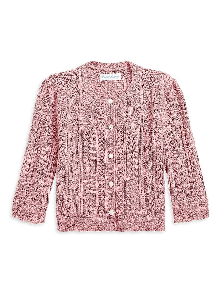Ralph Lauren Baby Girl's Pointelle Knit Cardigan 1