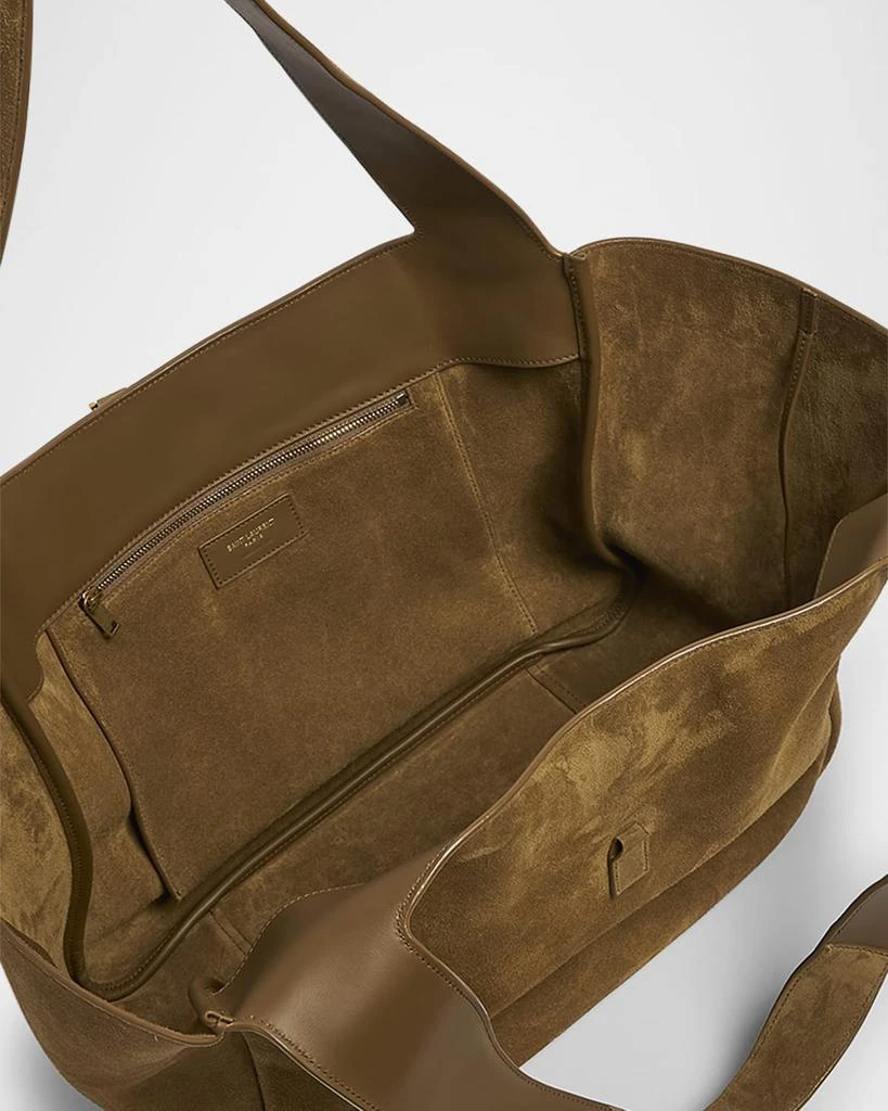 Yves Saint Laurent Bea YSL Cabas Tote Bag in Suede 3
