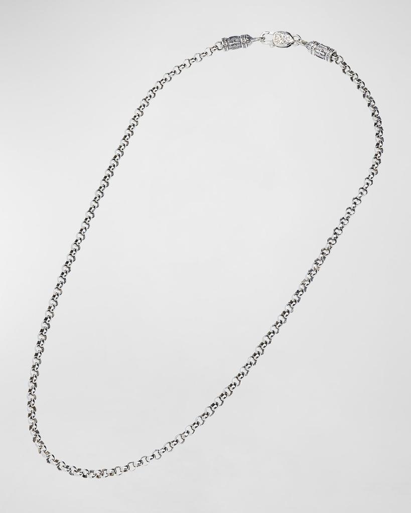 Konstantino Men's Sterling Silver Cable Chain Necklace, 20"L