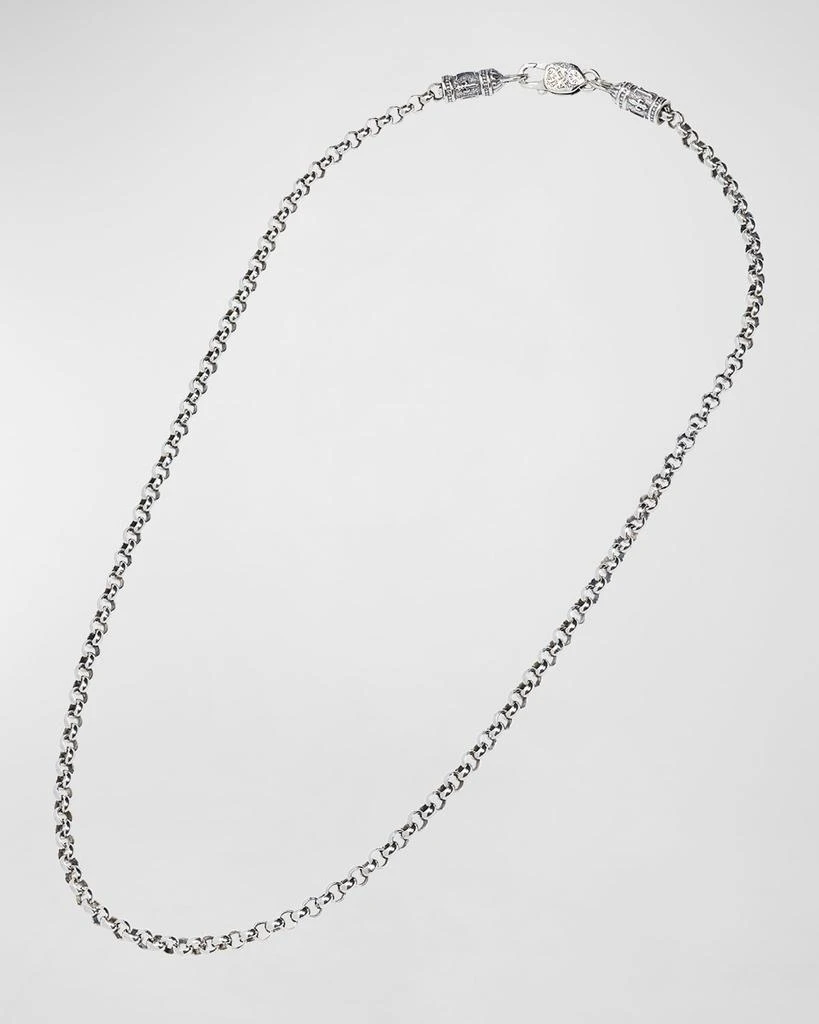 Konstantino Men's Sterling Silver Cable Chain Necklace, 20"L 1