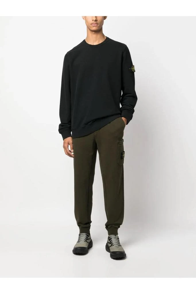 undefined Garment Dyed Cotton Sweatshirt Black 2
